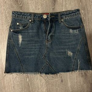 Signature 8 Dark Jean Skirt